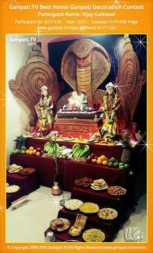 Vijay Gaikwad Home Ganpati Picture