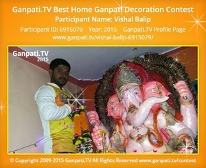 Vishal Balip Home Ganpati Picture