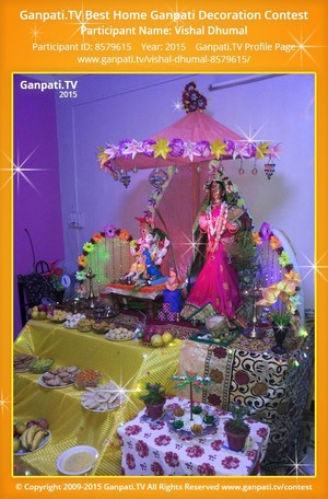 Vishal Dhumal Home Ganpati Picture