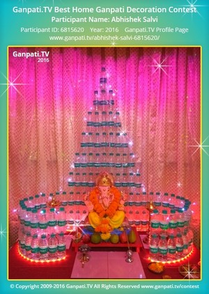 Abhishek Salvi Home Ganpati Picture