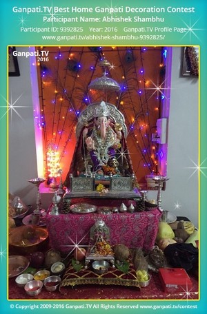 Abhishek Shambhu Home Ganpati Picture