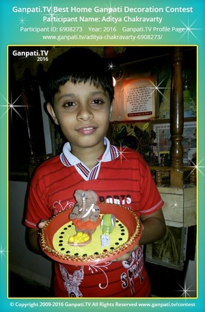 Aditya Chakravarty Home Ganpati Picture