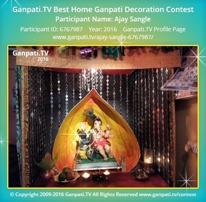 Ajay Sangle Home Ganpati Picture