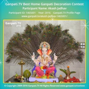 Akash Jadhav Home Ganpati Picture