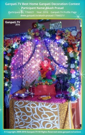 Akash Prasad Home Ganpati Picture