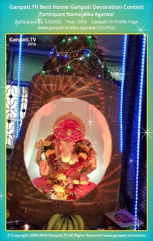 Alka Agarwal Home Ganpati Picture