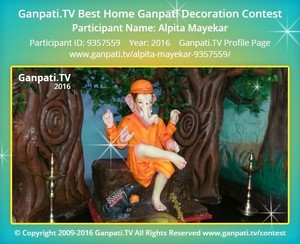 Alpita Mayekar Home Ganpati Picture