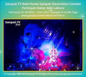 Amit Lakhani Home Ganpati Picture