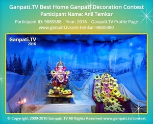 Anil Temkar Home Ganpati Picture