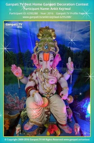 Ankit Kejriwal Home Ganpati Picture