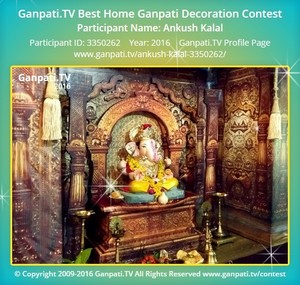 Ankush Kalal Home Ganpati Picture