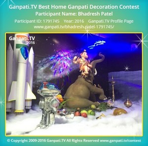 Bhadresh Patel Home Ganpati Picture