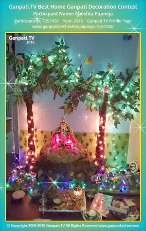 Cheshta Papneja Home Ganpati Picture