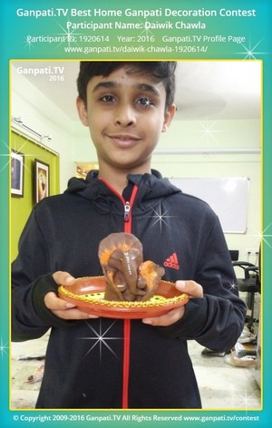 Daiwik Chawla Home Ganpati Picture