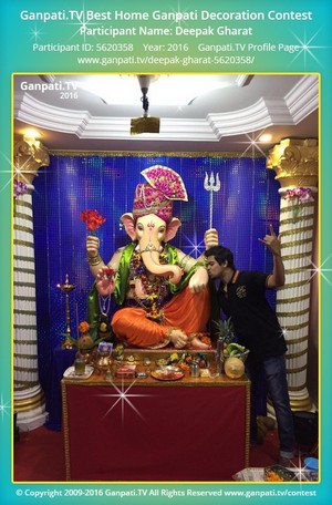 Deepak Gharat Home Ganpati Picture