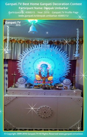 Deepak Umbarkar Home Ganpati Picture