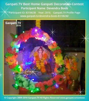 Devendra Boob Home Ganpati Picture