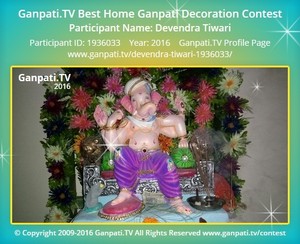 Devendra Tiwari Home Ganpati Picture