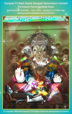 Jaydeep Desai Home Ganpati Picture