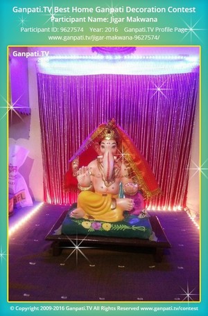 Jigar Makwana Home Ganpati Picture