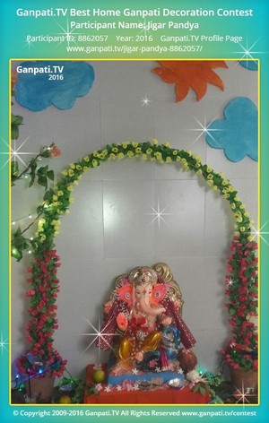 Jigar Pandya Home Ganpati Picture