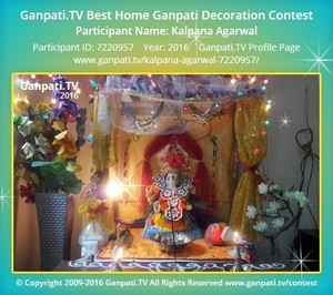 Kalpana Agarwal Home Ganpati Picture