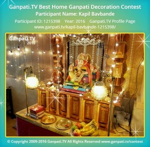 Kapil Bavbande Home Ganpati Picture