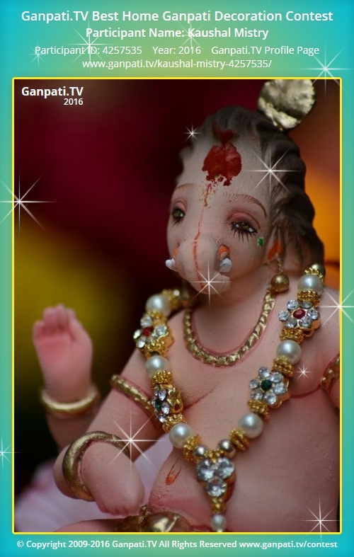 Kaushal Mistry Home Ganpati 2016
