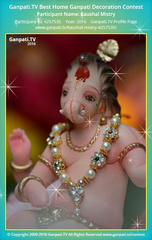 Kaushal Mistry Home Ganpati 2016