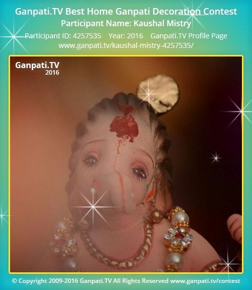 Kaushal Mistry Home Ganpati 2016