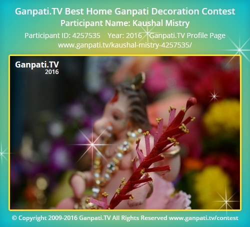 Kaushal Mistry Home Ganpati 2016