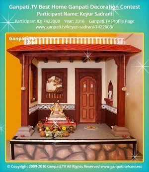 Keyur Sadrani Home Ganpati Picture