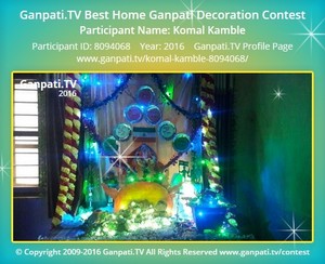 Komal Kamble Home Ganpati Picture