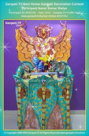 Kumar Shetye Home Ganpati Picture