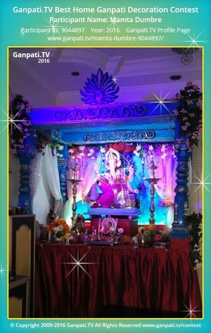 Mamta Dumbre Home Ganpati Picture