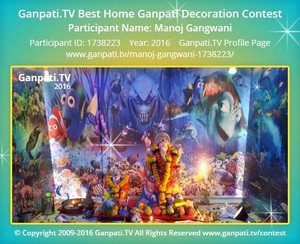 Manoj Gangwani Home Ganpati Picture