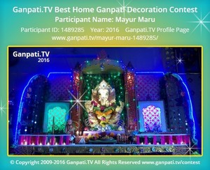 Mayur Maru Home Ganpati Picture