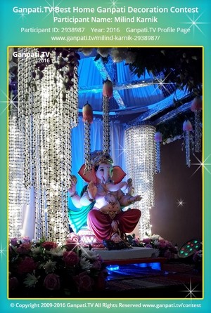 Milind Karnik Home Ganpati Picture