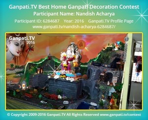 Nandish Acharya Home Ganpati Picture