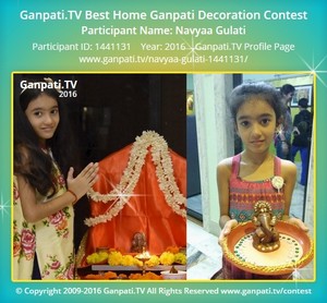 Navyaa Gulati Home Ganpati Picture