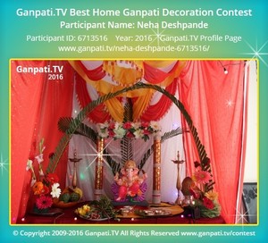 Neha Deshpande Home Ganpati Picture