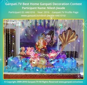 Nilesh Jiwade Home Ganpati Picture