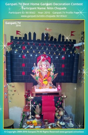 Nitin Chopade Home Ganpati Picture