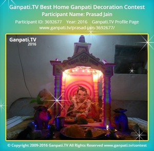 Prasad Jain Home Ganpati Picture