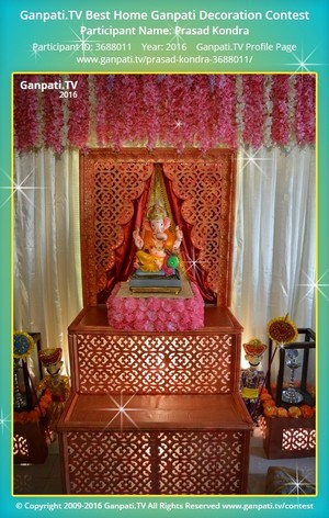 Prasad Kondra Home Ganpati Picture