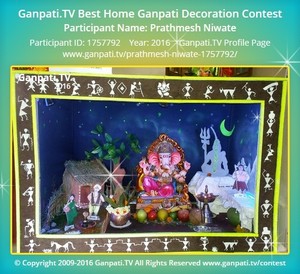 Prathmesh Niwate Home Ganpati Picture