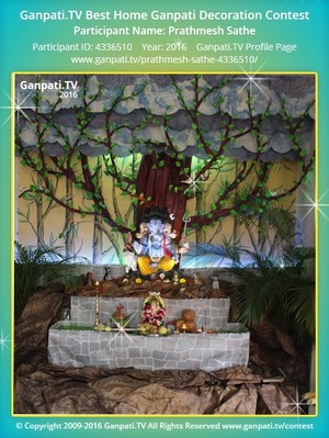 Prathmesh Sathe Home Ganpati Picture