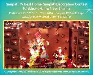 Preeti Sharma Home Ganpati Picture