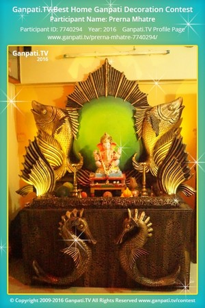 Prerna Mhatre Home Ganpati Picture