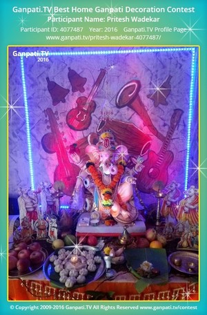 Pritesh Wadekar Home Ganpati Picture